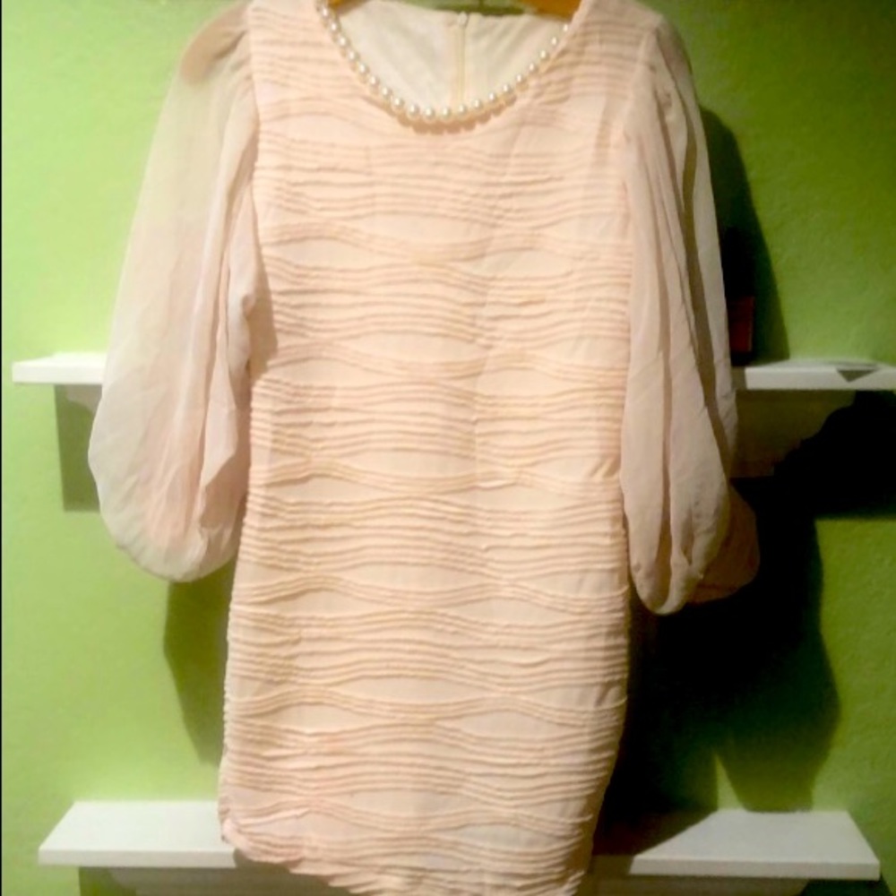 Beautiful chiffon pearl lined dress